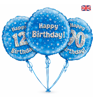 18" Oaktree Birthday Blue Foil Balloon Age Options Available 