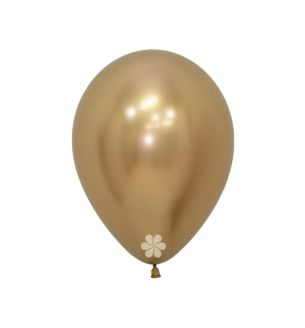 9" Sempertex Reflex Gold 970 Latex Balloons 80ct