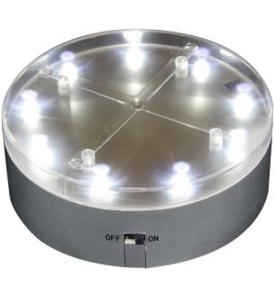E-Mini-Luminator 4" Silver Light Base 9 White LED 3 Pack R/C Capable