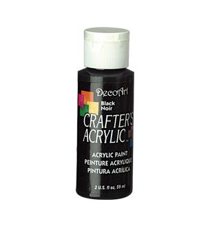 Deco Art Crafters Acrylic Paint Black