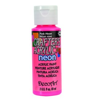 Deco Art Crafters Acrylic Paint Pink Neon