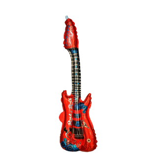 Air Guitar Red Foil Balloon