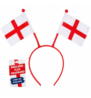 TWIN ST GEORGE FLAGS ON ALICE BAND