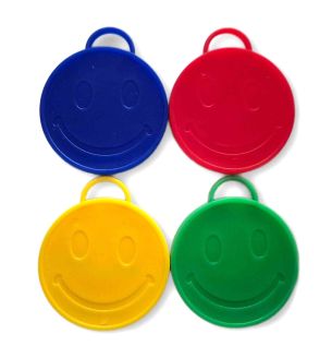 Balloon Weights Smiling Face Primary Mix 8grm 100ct