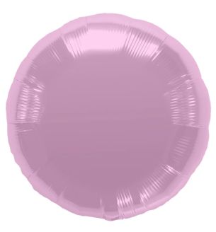 18" North Star Pastel Pink Round Foil Balloon