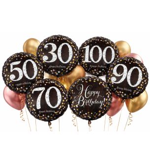 18" Gold Sparkling Celebration Age Options Available