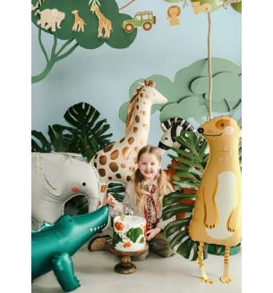 Giraffe Party Deco Standing Foil Balloon 49x114 cm