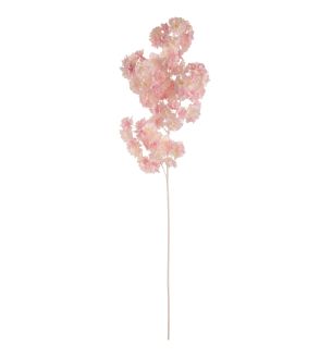 Blossom Spray Pink with Single White Stem
