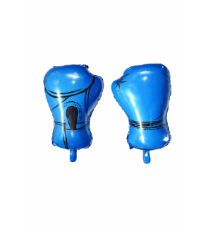 Blue Boxing Gloves Foil Balloon