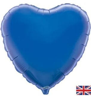 18" Blue Heart Oaktree Foil Balloon