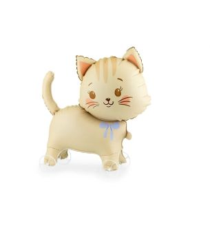 25"  Cat on Wheels Foil Balloon