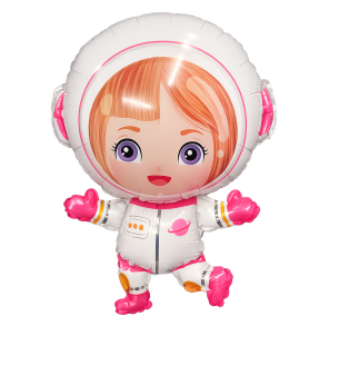 Space Girl Astronaut Foil Balloon