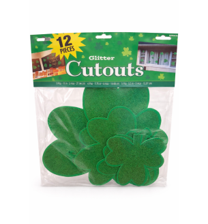 12pc Glitter Cutout