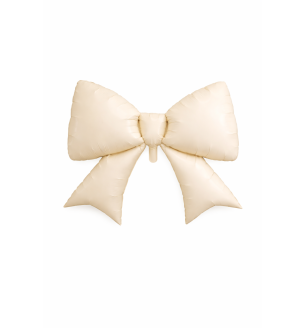 Bow Cream 98 cm x 75 cm Bamboo Party Foil Balloon