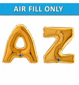 7" Grabo Gold Letters Foil Balloon