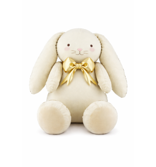 33" Sitting Cream Bunny Rabbit  Foil Balloon