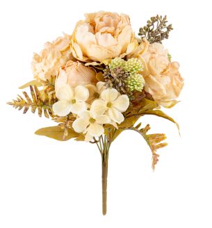 Dry Peony Bouquet Almond Cream