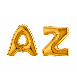 40" Grabo Gold Letters Foil Balloons