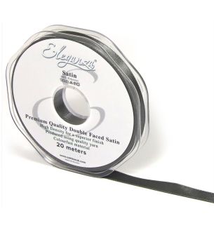 Eleganza Satin Double Faced Graphite 10mm x 20m