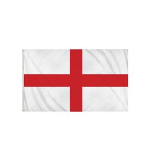 England St George’s Cross Flag Polyester, double stitched seam, metal eyelets 5ft x 3ft)