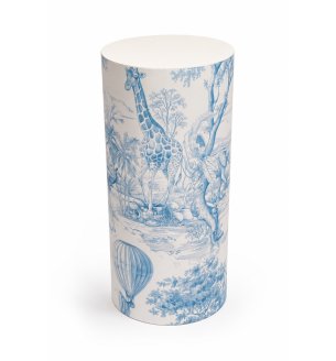 Round Display Plinth With One Custom Designed Wrap