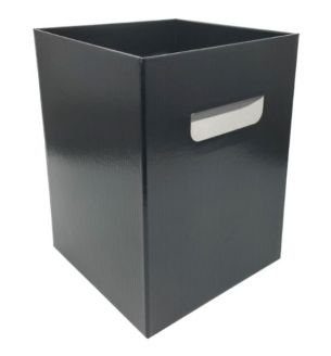 Flower Box with Handles Black 18 x 18 x 24.5cm 10pcs