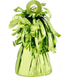 Foil Lime Green Tassel Balloon Weights 12ct