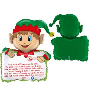 28" Grabo Christmas Elf Foil Balloon