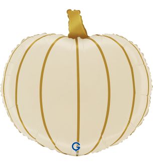 16" Grabo Cream Pumpkin Foil Balloon 