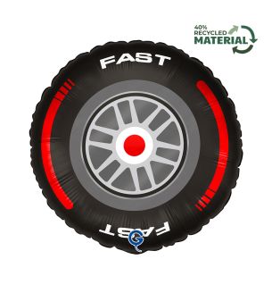 18" Fast Tyre Car Grabo Foil Balloon