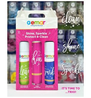 Gemar Time to Shine 700ml, Sparkle 500ml & Clean 500ml Trio Box