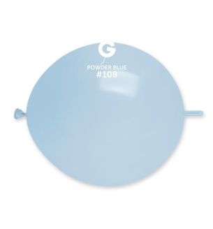 13" Gemar Powder Blue 108 Link Latex Balloons 50ct