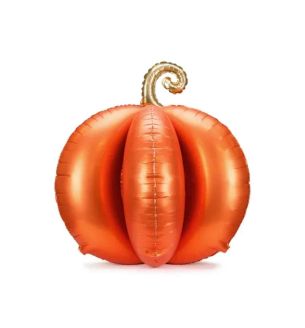 Pumpkin 3D Orange Standing Foil Balloon 90x90 cm