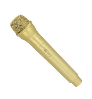 Gold Microphone Prop 23.5cm