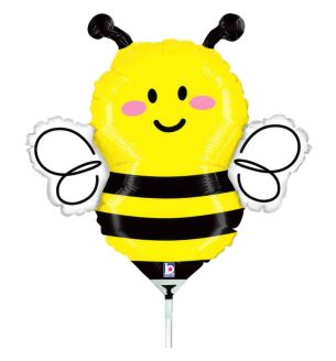 Mini Bee Betallic Foil Balloon
