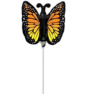 Mini Monarch Butterfly Black & Orange Foil Balloon