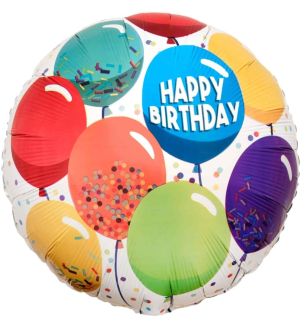 Mini Happy Birthday Celebration Balloon Design Foil Balloon