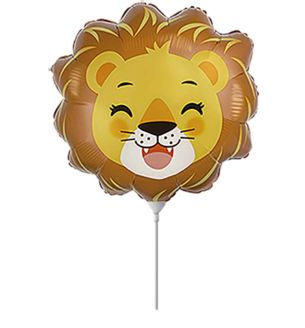 Mini Lion Head Foil Balloon