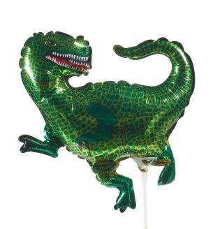 mini-metallic-green-tyrannosaurus-dinosaur-flexmetal-foil-balloon