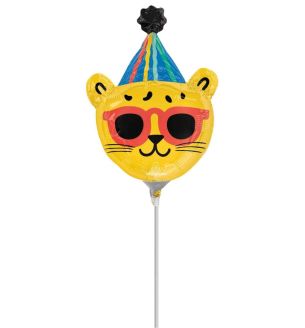 Mini Party Cat Face Foil Balloon