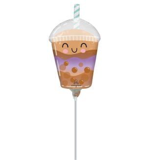 Mini Sippy Friends Boba Tea Foil Balloon