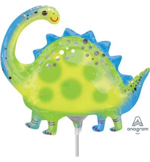 Mini Stegosaurus Dinosaur Foil Balloon