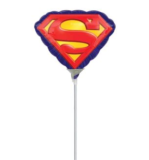 Mini Superman Logo Foil Balloon