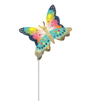 Mini Vibrant Butterfly Foil Balloon