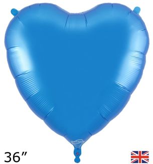 Oaktree 36" Blue Heart Foil Balloon