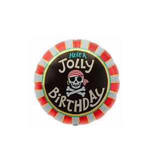 17" North Star Jolly Birthday  Foil Balloon