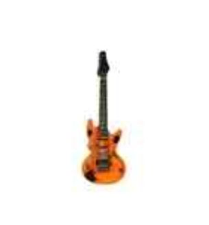 Inflatable Guitar Neon Orange