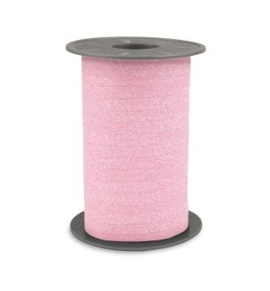 Poly Glitter Light-Pink Ribbon 10mm x 100m