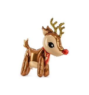 Reindeer Standing Party Deco Foil Balloon 50x62cm