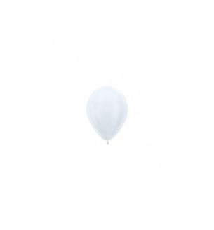 5" Sempertex Satin White 405 Latex Balloons 50ct